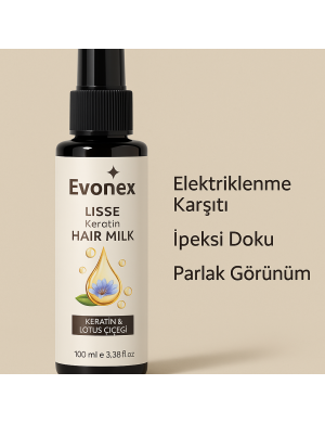 Keratinli Saç Bakım Sütü – Evonex Lisse