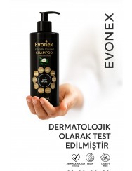 Evonex – Bilimden Gelen Güçle Saçlarını Yeniden Keşfet 14 Aktif Maddeyle Güçlendirilmiş Yasemin Özlü Şampuan